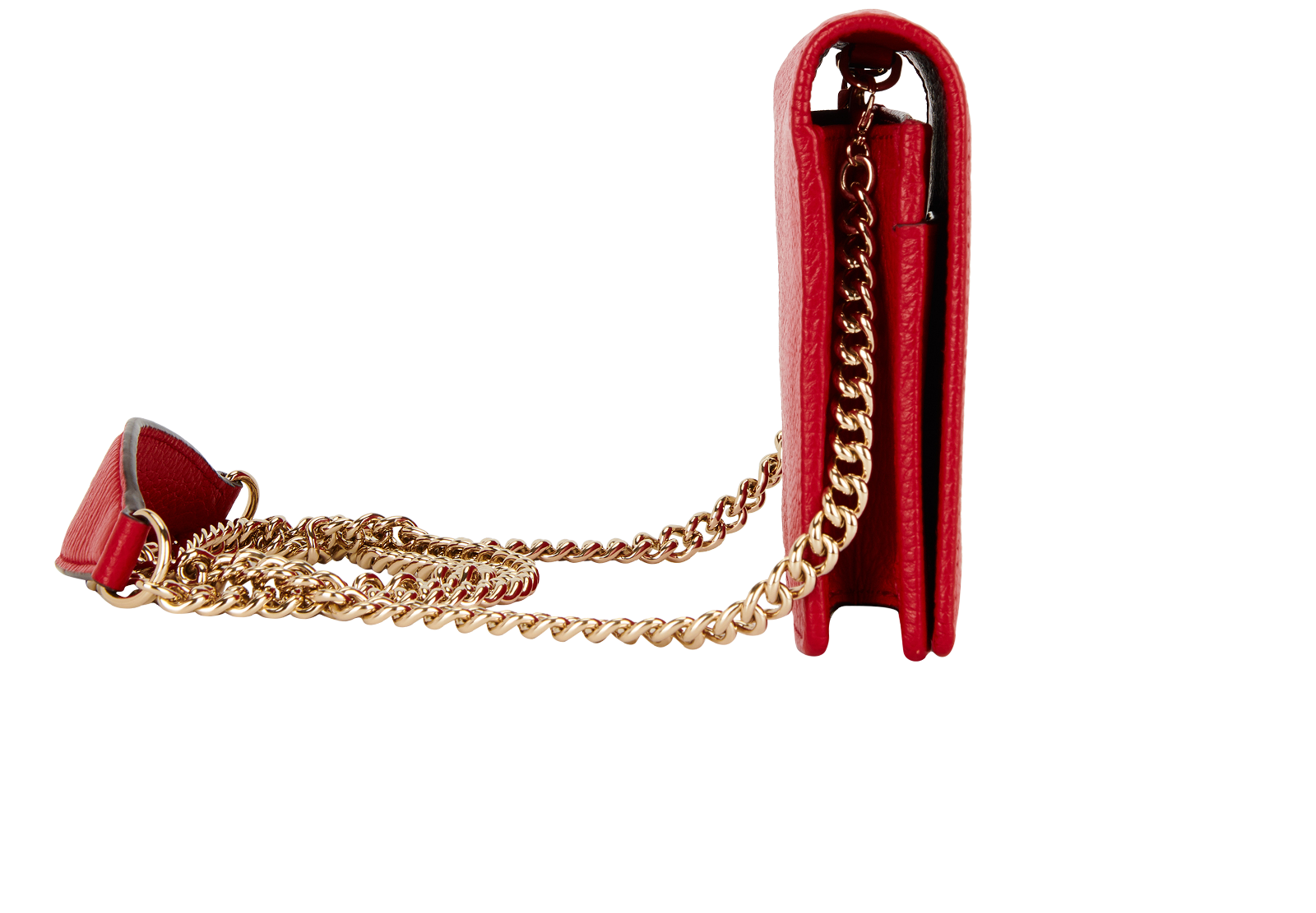 Interlocking G Crossbody Bag, &pound;450, Handbags, Red, Leather, Side view